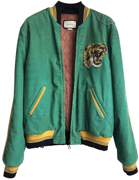 gucci green velvet jacket|gucci jacket farfetch.